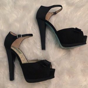 Peep Toe, Bow, Platform Heels